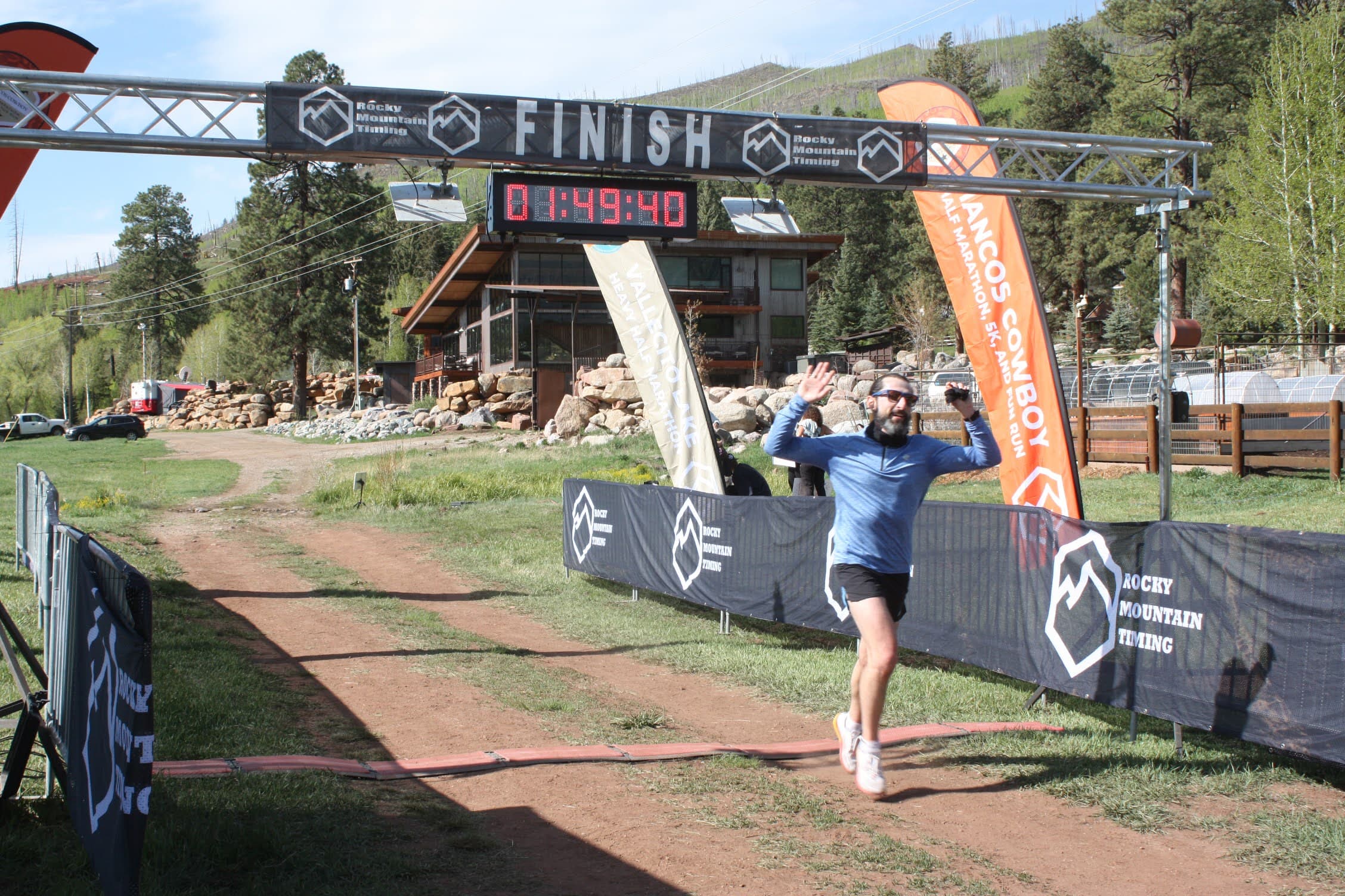 Trail running half at 8k elevation